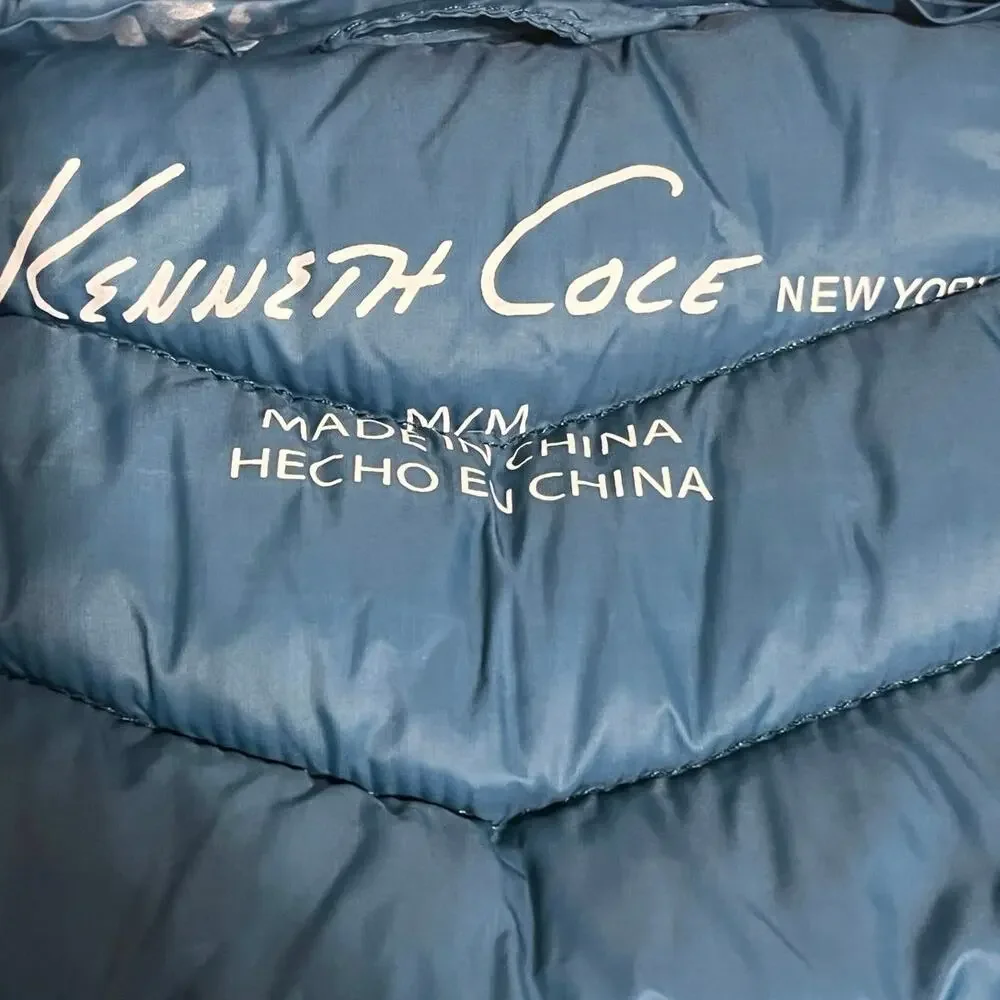 Teal Puffer Vest ✨ Kenneth Cole • Cozy Layer • Women’s M - Picture 2 of 7